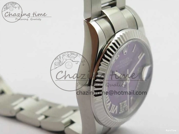 MiroTime 0429 Datejust 31mm 278271 SS BP Maker Best Edition Purple Roman Dial on Oyster Bracelet Modern 2752
